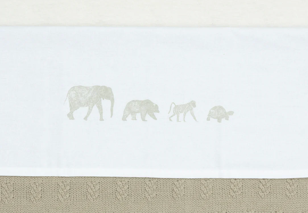 Ledikantlaken Animals babybed (120x150 cm) - Olive Green - Afbeelding 3