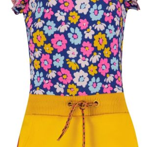 4PRESIDENT Meisjes jurk – Flower AOP – Maat 98 – Meisjes jurken