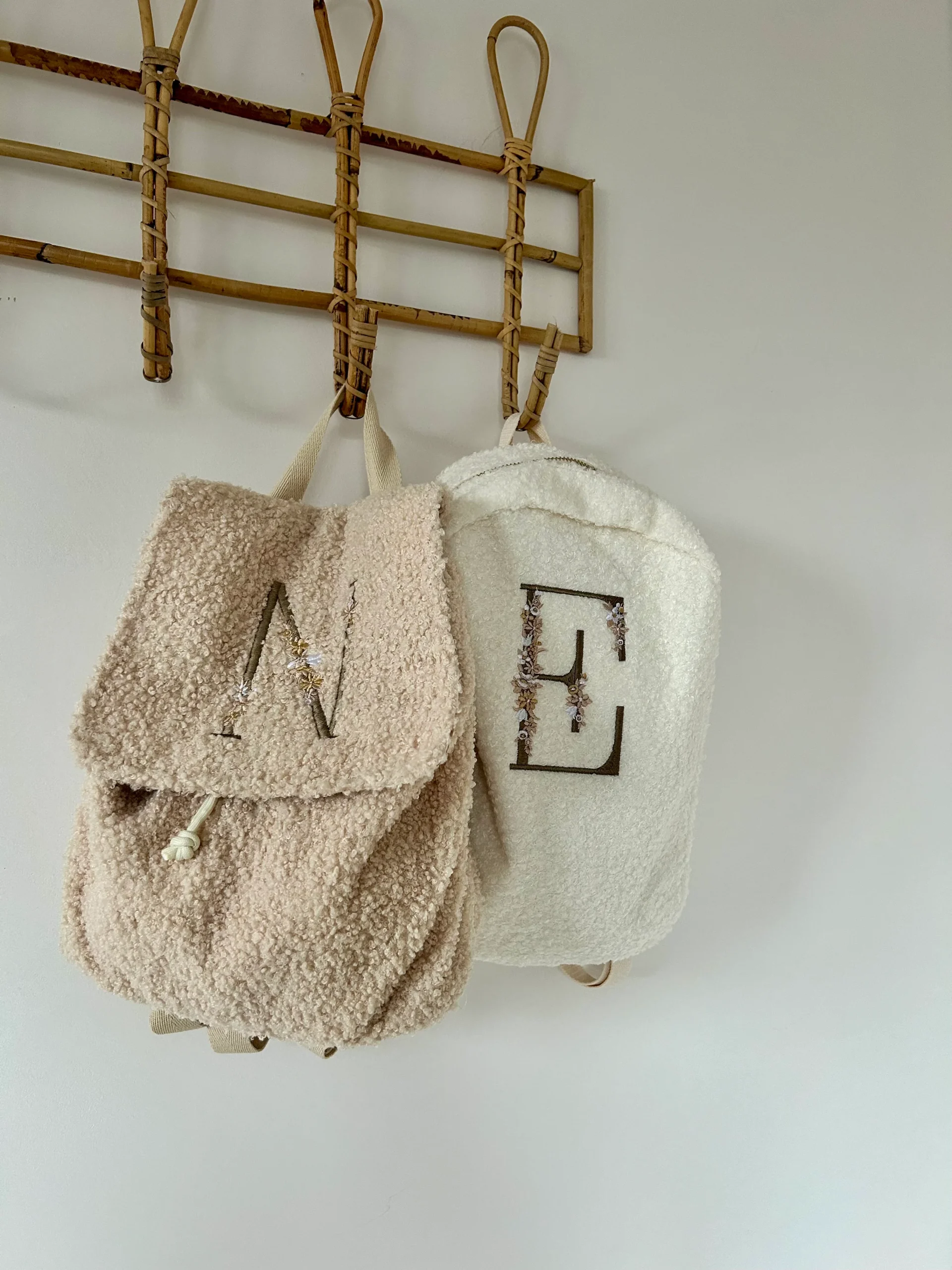 Initialen Teddy Rugzak licht beige - Afbeelding 3