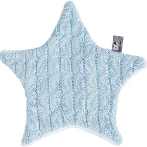 Baby’s Only Gebreid baby knuffeldoekje – tutteldoekje ster Cable – Baby Blauw – Baby cadeau