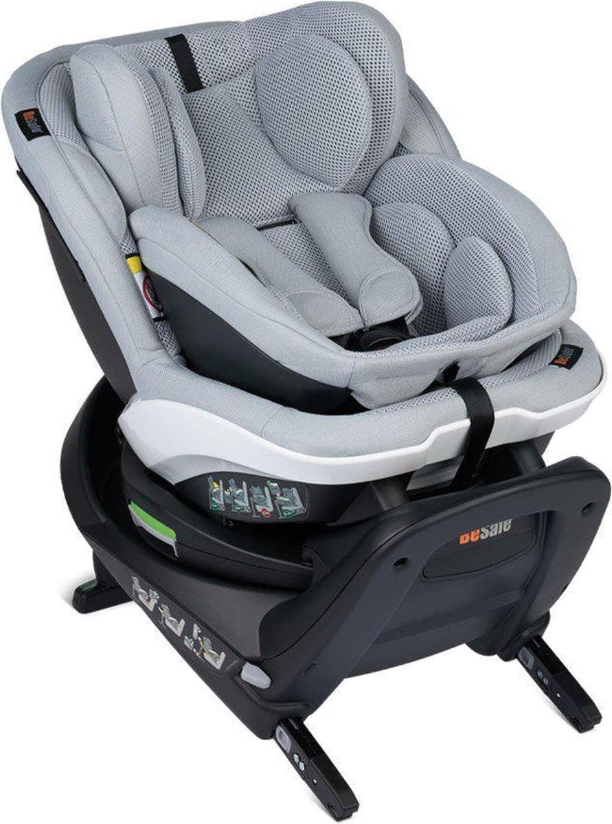 BeSafe iZi Turn B i-Size autostoel – 360° draaibaar autostoeltje – van geboorte tot 4 jaar – Peak Mesh - Afbeelding 2