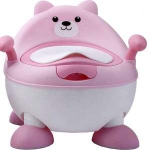 Cabino Kinder plaspotje Beer Binnenpot Uitneembaar Roze