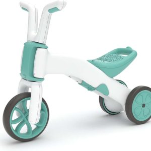 Chillafish Bunzi 2-in-1 loopfiets en driewieler, voor kinderen 1-3 jaar, combinatie van kinderdriewieler en verstelbare lichte loopfiets in één, Mint