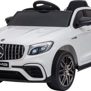 Elektrische kinderauto – Mercedes AMG – Afstandsbediening – Buitenspeelgoed – 2,5 tot 5 jaar – Wit – 115 x 70 x 55 cm
