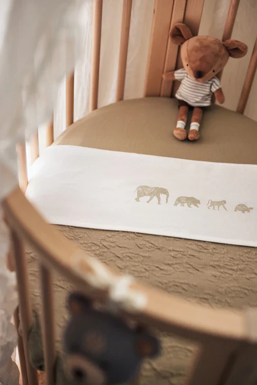 Ledikantlaken Animals babybed (120x150 cm) - Olive Green - Afbeelding 5
