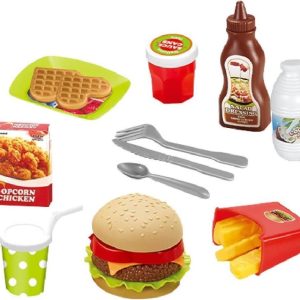 JollyLife – Fastfood set – Speelgoed keuken accessoires – Large – 24 delig