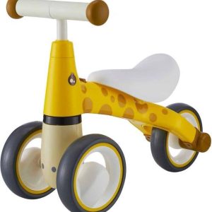 Kinder loopfiets – driewieler – geel & wit