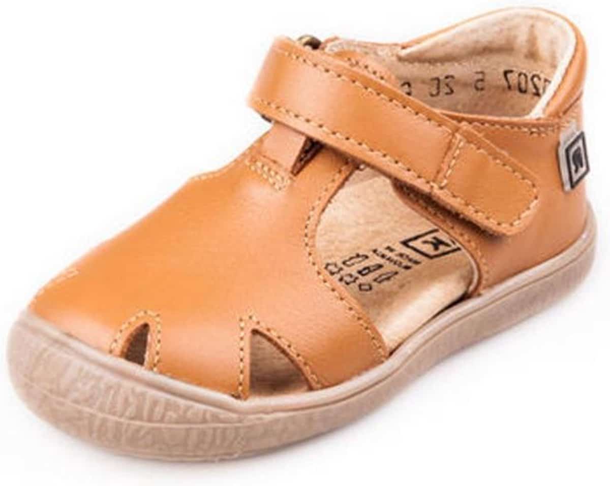 Leren sandalen – bruin/cognac – jongens/meisjes – maat 26