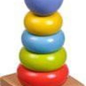 Lucy & Leo LL152 – Kinder speelgoed houten blokken – Pyramide