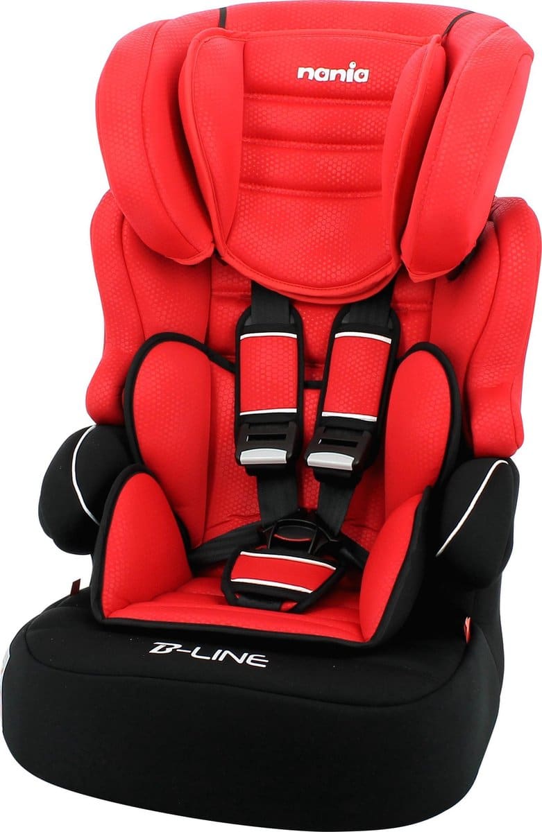 Nania – Autostoel BELINE LUXE – groep 1/2/3 – Meegroei autostoel – van 9 tot 36 kg – Rood - Afbeelding 2