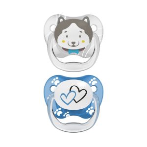 Dr. Brown’s Fopspeen 2-pack animal faces fase 2