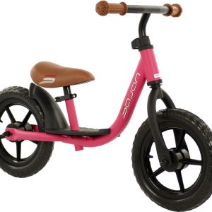 Sajan Loopfiets – Jongens en Meisjes – 2 Jaar – Buitenpeelgoed – Mat-Donkerroze