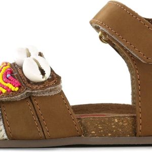 Sandalen | Meisjes | Cognac Beads | Leer | Shoesme | Maat 26