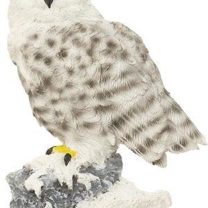 Sneeuwuil dieren magneet 7 cm – uilen bosdieren speelgoed – Koelkast magneetjes voor kinderen
