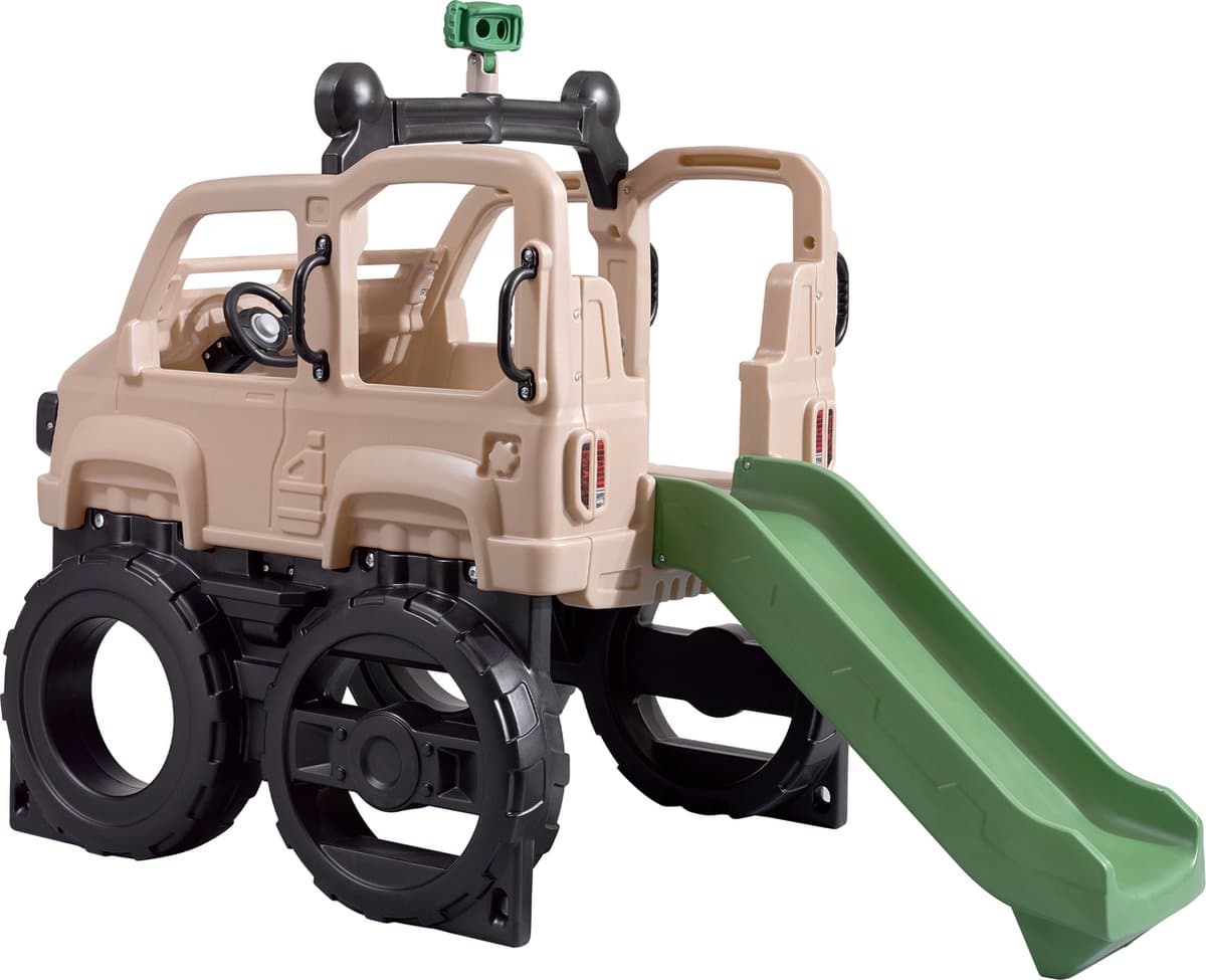 Step2 Safari Truck Climber – Klimtoestel met Glijbaan, Stuurwiel en Speelgoed Verrekijker - Afbeelding 2